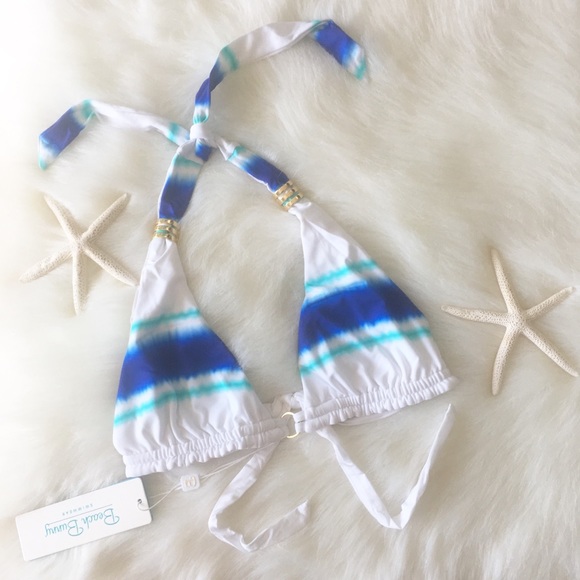 🌊🆕 Beach Bunny ✪ Bikini Halter Top ✪ Tie Dye - Picture 4 of 8